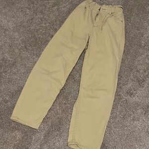 H&M Gold Barrel Pants